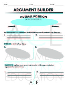 Click here to download the ACE Argument Builder for two arguments.