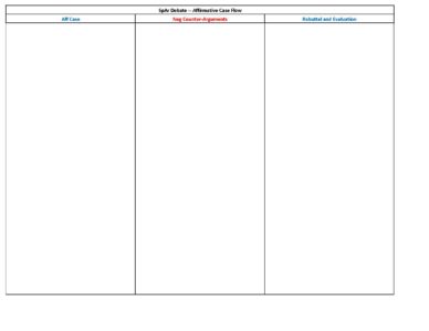 Click here to download the SPAR Debate Flow Sheets.