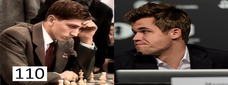 Magnus Carlsen has record rating but is not as dominant as Bobby Fischer, Magnus Carlsen